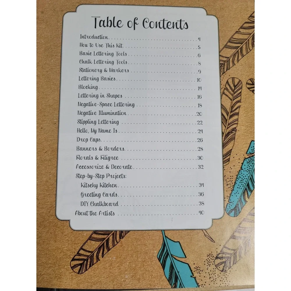 Lot 2 Creative Lettering & Beyond‎ Inspiring Tips Techniques and Ideas Book Kit